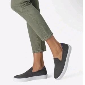 Rothys Dark Gray Slip-On Shoes Size 8